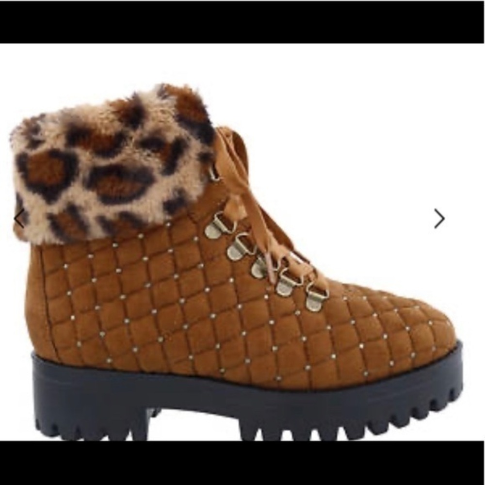 NIB-Penny Loves Kenny Faux-Fur Ankle Boot